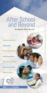 3-panel brochure for After School and Beyond, cover