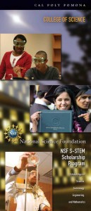 cover of 3-panel NSF scholarship brochure, Cal Poly Pomona