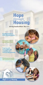 4-panel Hope Through Housing brochure, cover