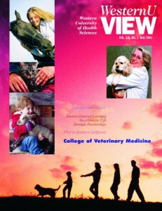viewvetweb WesternU View magazine, cover design