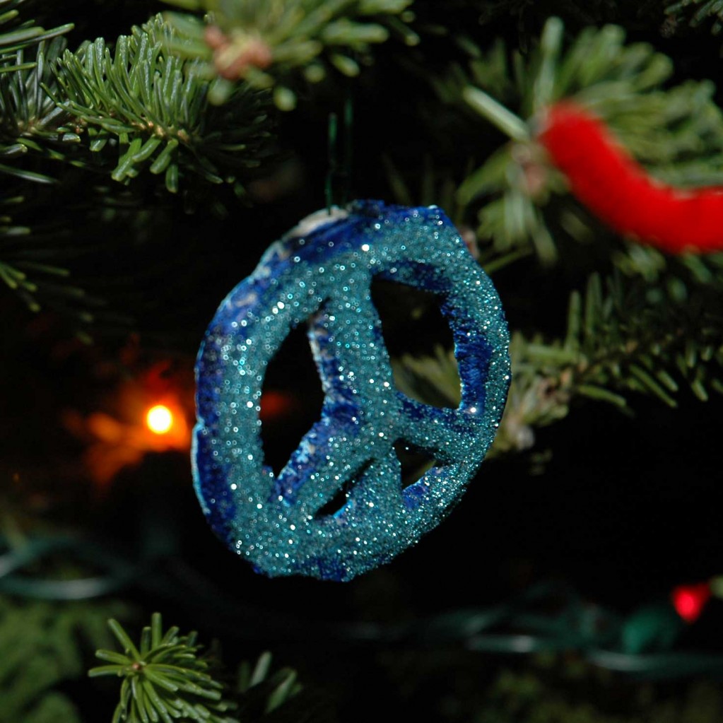 Peace sign Shea made. 