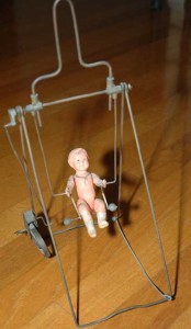 The acrobat wind-up toy was too precious to let have ken have it . . . he would take it apeart to try to figure it out.
